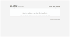 Desktop Screenshot of grobau.de